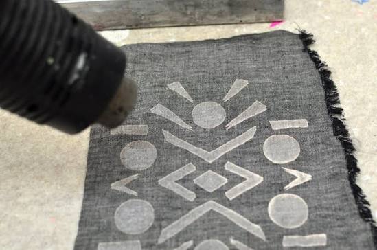 discharge printing on dark cotton garments