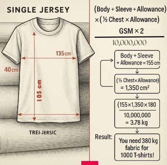 t-shirt costing formula India